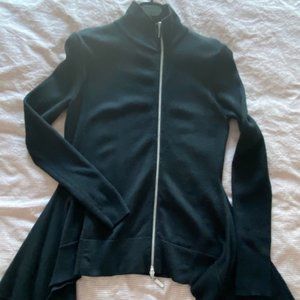 Asymmetric hem Knit cardigan